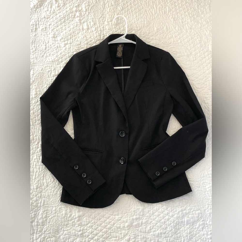 Grass Collection Black Blazer Sz M